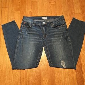 Hudson Women’s Krista Ankle S. Skinny with Raw Hem, size 28